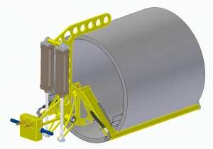Gripper of insulation for piping